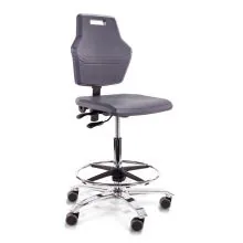 Score werkstoel Pro 4402 met wieltjes en voetenring 59-84cm