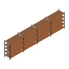 Voordeelrij grootvakstelling Kimer 1750x6250x800 mm (hxbxd) 5 niveaus