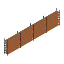 Voordeelrij grootvakstelling Kimer 2250x9250x600 mm (hxbxd) 6 niveaus