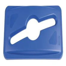 Gecombineerd deksel voor Slim Jim afvalbak. Voor 60 en 87ltr, kleur blauw