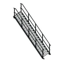 Steektrap, Industriële Trap 3500x1000 mm (hxb)