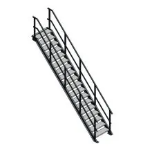 Steektrap, Industriële Trap 3500x800 mm (hxb)