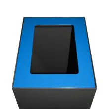 Top modulaire afvalscheidingsunit 60ltr, Blauw