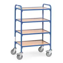 Bijzetwagen 250 kg met 4 houten etages 630x470