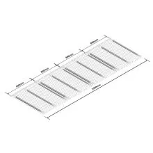 Draadroosterlegborden niveau voor 3600mm palletstelling