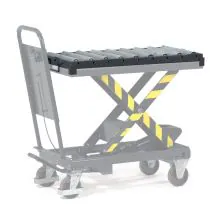 Rollenbaan voor heftafel 500 kg 1010x520 mm (lxb) met opzetraam