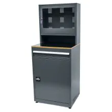 Computerkast 27'' met 1 lade en kast grijs 1748x710x570 (hxbxd)