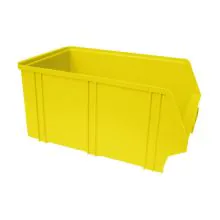 Kunststof stapelbak, magazijnbak A4 350x210x160 mm (lxbxh) geel