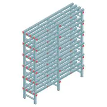 Kunststof stelling REA Euro Classic 1750x1500x400 mm (hxbxd) 6 niveaus