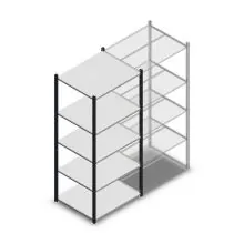 Legbordstelling Medium Duty 2000x850x700mm (hxbxd) 5 niveaus antraciet beginsectie
