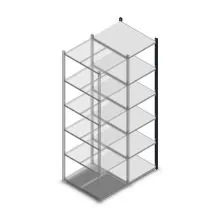 Legbordstelling Medium Duty 2200x550x700mm (hxbxd) 6 niveaus antraciet aanbouwsectie