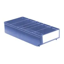 Magazijnbak, magazijnstellingbak RK 400x186x83 mm (lxbxh) blauw