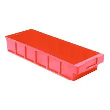 Magazijnbak, magazijnstellingbak VKB 400x186x83 mm (lxbxh) rood