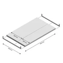 Niveau Legbord Light Duty 850x500mm (bxd)