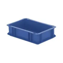 Stapelbare transportkrat TK0 300x200x75 mm (lxbxh) blauw