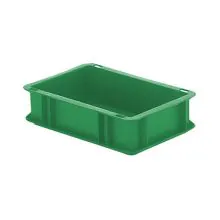 Stapelbare transportkrat TK0 300x200x75 mm (lxbxh) groen