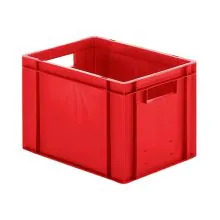 Stapelbare transportkrat TK0 400x300x270 mm (lxbxh) rood