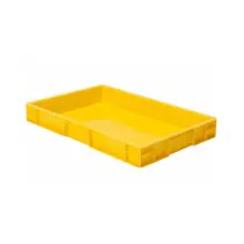 Stapelbare transportkrat TK0 600x400x75 mm (lxbxh) geel