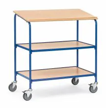 Verrijdbare kast, lessenaar 100 kg 1000x600 met schrijfblad en 2 verstelbare etages