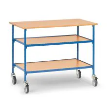 Verrijdbare tafel 150 kg 1120x650 met 3 houten etages
