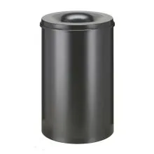 Vlamdovende papierbak 110 liter zwart