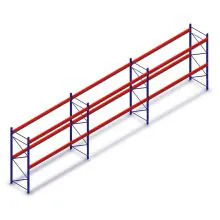 Voordeelrij deels gebruikte AR T2 palletstelling 2000x8500x1100mm (hxbxd) 2 niveaus