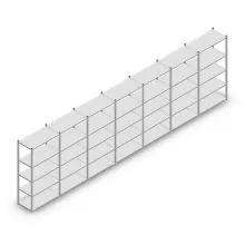 Voordeelrij legbordstelling Light Duty 2000x7000x500 mm (hxbxd) 5 niveaus
