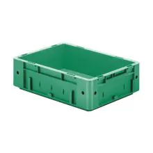 Zware stapelbare transportkrat VTK0 400x300x120 mm (lxbxh) groen