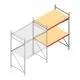 Grootvakstelling AR 2000x1850x1000 mm (hxbxd) 2 niveaus verzinkt aanbouwsectie