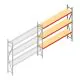 Grootvakstelling AR 2500x2700x400 mm (hxbxd) 3 niveaus verzinkt aanbouwsectie