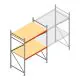 Grootvakstelling AR 2000x1850x1000 mm (hxbxd) 2 niveaus verzinkt beginsectie