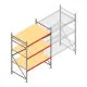 Grootvakstelling AR 2000x1850x1000 mm (hxbxd) 3 niveaus verzinkt beginsectie