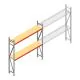 Grootvakstelling AR 2250x2250x400 mm (hxbxd) 2 niveaus verzinkt beginsectie