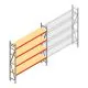Grootvakstelling AR 2250x2250x400 mm (hxbxd) 4 niveaus verzinkt beginsectie