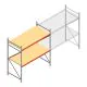 Grootvakstelling AR 2000x2250x1000 mm (hxbxd) 2 niveaus verzinkt beginsectie