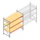 Grootvakstelling AR 2000x2010x1000 mm (hxbxd) 3 niveaus verzinkt beginsectie