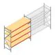 Grootvakstelling AR 2250x2700x900 mm (hxbxd) 4 niveaus verzinkt beginsectie