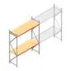 Grootvakstelling AR 3000x2700x900 mm (hxbxd) 2 niveaus verzinkt beginsectie