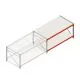 Werktafel grootvakstelling dubbellaags aanbouwsectie 1905x1000x900 mm (lxdxh) frames niet voorgemonteerd