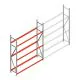 Bandenstelling grootvak AR 2500x2010x500mm (hxbxd) 3 niveaus beginsectie