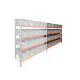 Bakkenkast AR 2000x2250x600 mm (hxbxd) 4 niveaus met 20 euronormbakken aanbouwsectie