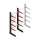 Medium draagarmstelling BR enkelzijdig 2500x1000x600mm (hxbxd) 4 niveaus beginsectie 425/arm