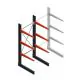 Medium draagarmstelling BR enkelzijdig 2500x1000x800mm (hxbxd) 3 niveaus beginsectie 220/arm