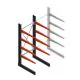 Medium draagarmstelling BR enkelzijdig 2500x1000x1000mm (hxbxd) 4 niveaus beginsectie 175/arm
