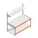 Inpaktafel dubbellaags met opbouw 1965x1000x2000 mm (bxdxh) beginsectie
