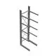 Zware draagarmstelling thermisch verzinkt enkelzijdig 4500x1500x1200mm (hxbxd) 4 niveaus beginsectie