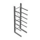 Zware draagarmstelling thermisch verzinkt enkelzijdig 4500x1000x1200mm (hxbxd) 5 niveaus beginsectie