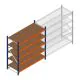 Grootvakstelling Kimer 1750x1500x800 mm (hxbxd) 5 niveaus beginsectie