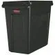 Slim Jim container met luchtsleuven, 87ltr zwart, Rubbermaid