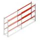 Gebruikte Stow palletstelling 5400x3600x1100mm (hxbxd) 3 niveaus aanbouwsectie